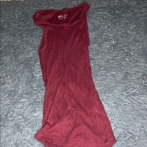 Burgundy tank top